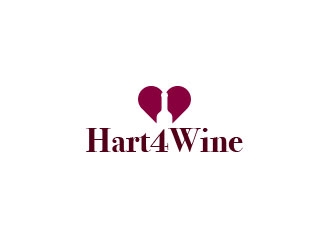 Hart4Wine logo design by yippiyproject