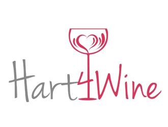 Hart4Wine logo design by gilkkj