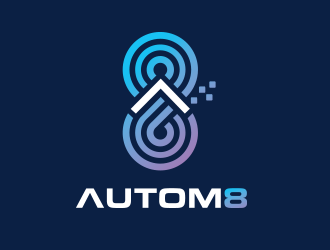 Autom8 logo design by suraj_greenweb
