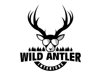 Wild Antler Interiors logo design by one9