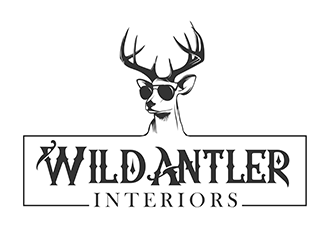 Wild Antler Interiors logo design by 3Dlogos