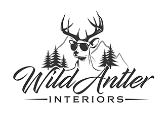 Wild Antler Interiors logo design by 3Dlogos