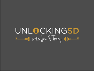 Unlocking SD with Jen & Tracy logo design by kozen