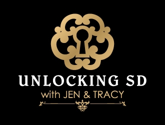 Unlocking SD with Jen & Tracy logo design by fries
