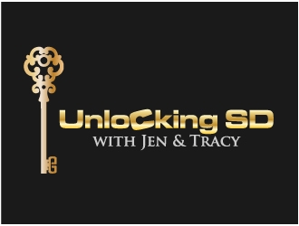 Unlocking SD with Jen & Tracy logo design by STTHERESE