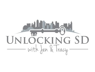 Unlocking SD with Jen & Tracy logo design by AamirKhan