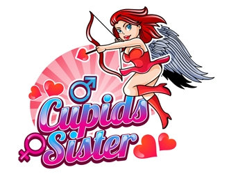 Cupids Sister logo design by DreamLogoDesign