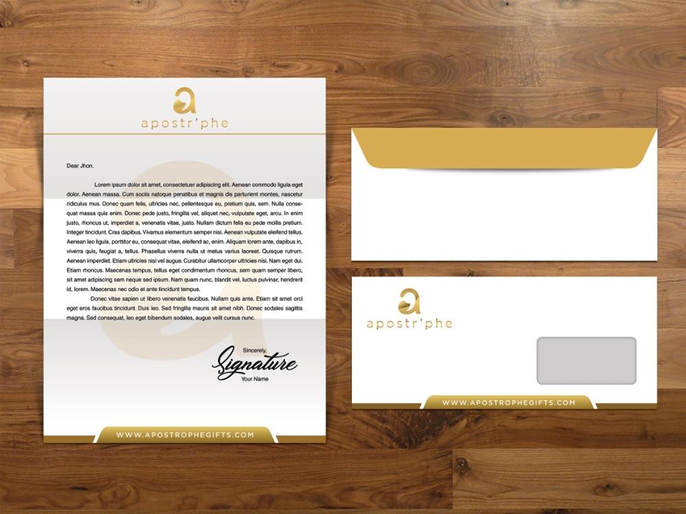 Apostrphe logo design by Realistis
