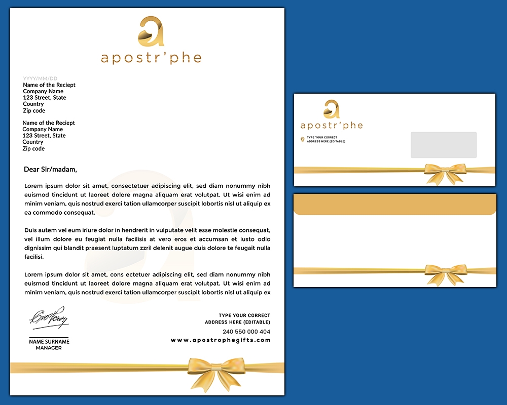 Apostrphe logo design by MastersDesigns