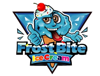 Frostbite Ice Cream logo design by Suvendu