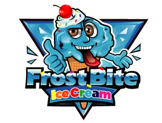 Frostbite Ice Cream logo design by Suvendu