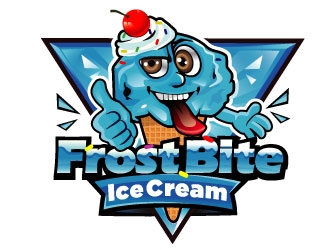 Frostbite Ice Cream logo design by Suvendu