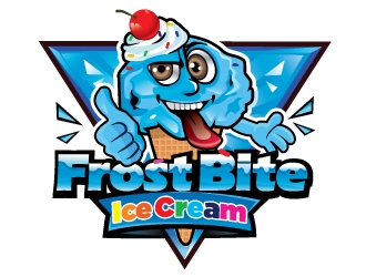 Frostbite Ice Cream logo design by Suvendu