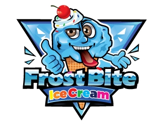 Frostbite Ice Cream logo design by Suvendu