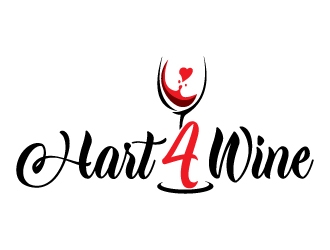 Hart4Wine logo design by MUSANG