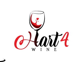 Hart4Wine logo design by MUSANG