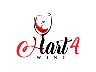 Hart4Wine logo design by MUSANG