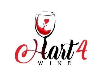 Hart4Wine logo design by MUSANG