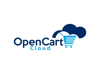 OpenCart Cloud logo design by AamirKhan