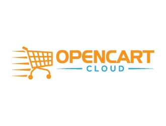 OpenCart Cloud logo design by karjen