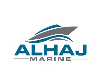 AlHaj Marine logo design by AamirKhan