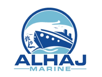 AlHaj Marine logo design by AamirKhan