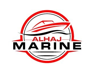 AlHaj Marine logo design by AamirKhan