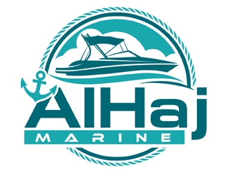 AlHaj Marine logo design by MAXR