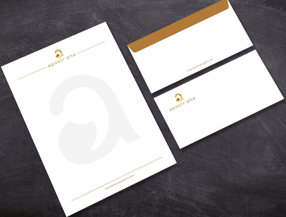 Apostrphe logo design by fritsB