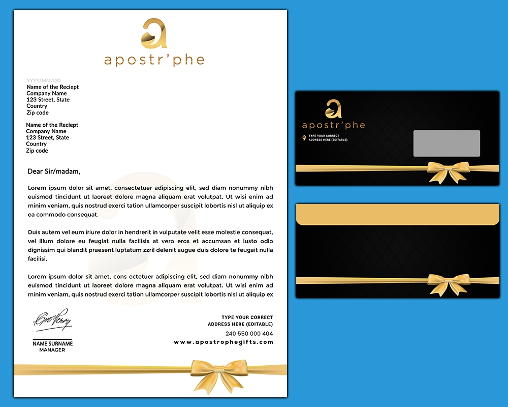 Apostrphe logo design by MastersDesigns