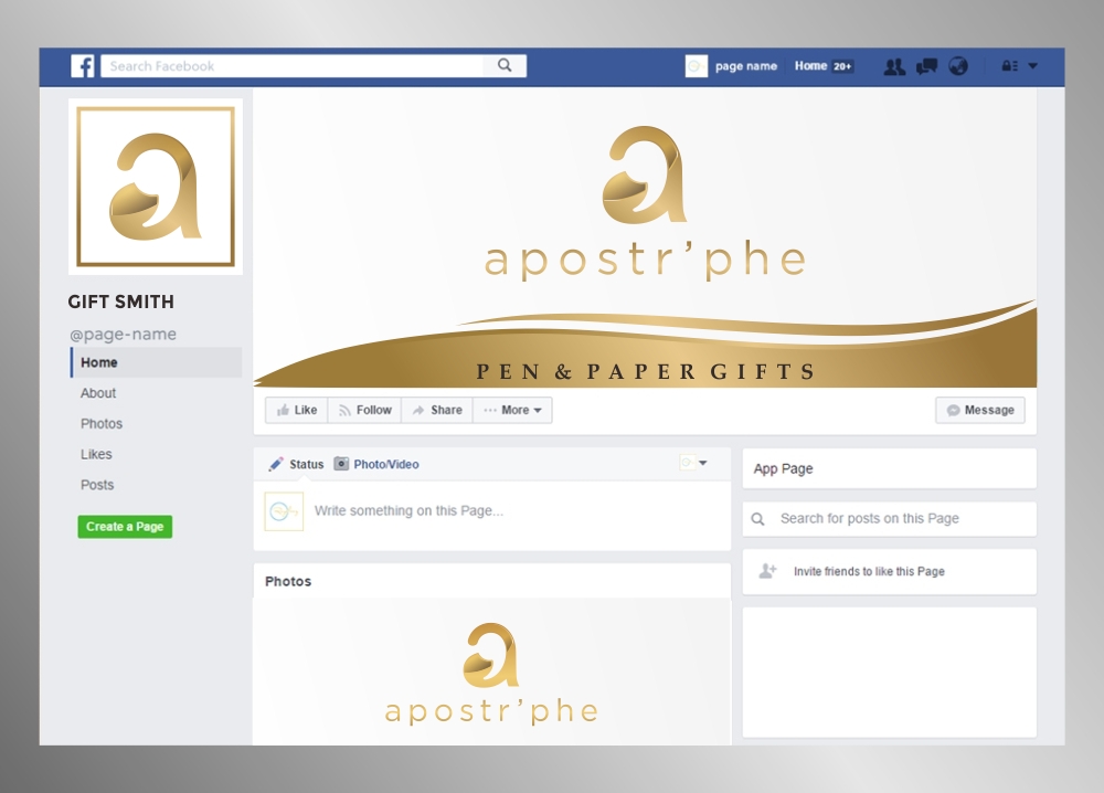 Apostrphe logo design by zizze23