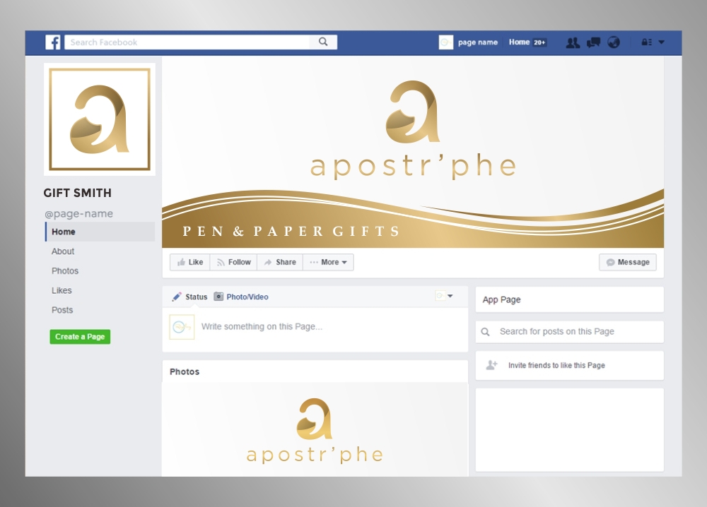 Apostrphe logo design by zizze23