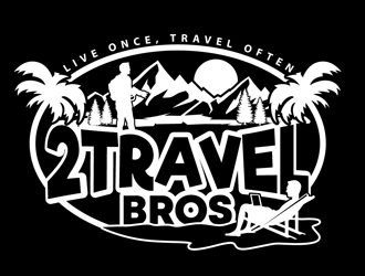 2 Travel Bros logo design by DreamLogoDesign