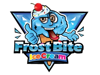 Frostbite Ice Cream logo design by Suvendu