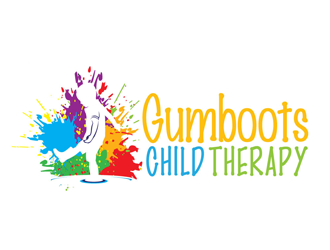 Gumboots Child Therapy logo design by gogo