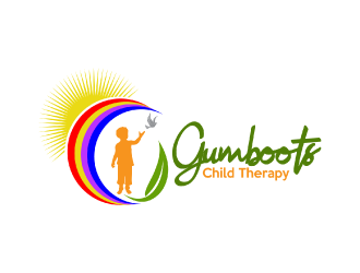 Gumboots Child Therapy logo design by nona