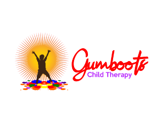 Gumboots Child Therapy logo design by nona