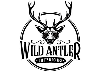 Wild Antler Interiors logo design by REDCROW