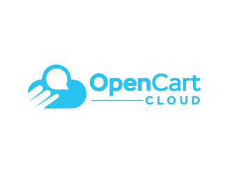OpenCart Cloud logo design by Gwerth