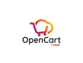 OpenCart Cloud logo design by crazher