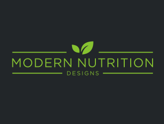 Modern Nutrition Designs logo design by scolessi