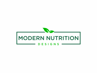 Modern Nutrition Designs logo design by menanagan