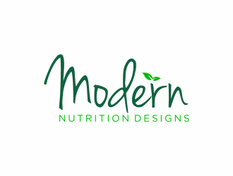 Modern Nutrition Designs logo design by menanagan