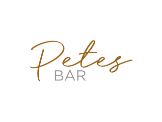 Petes Bar logo design by bricton