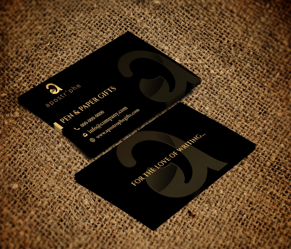 Apostrphe logo design by grea8design