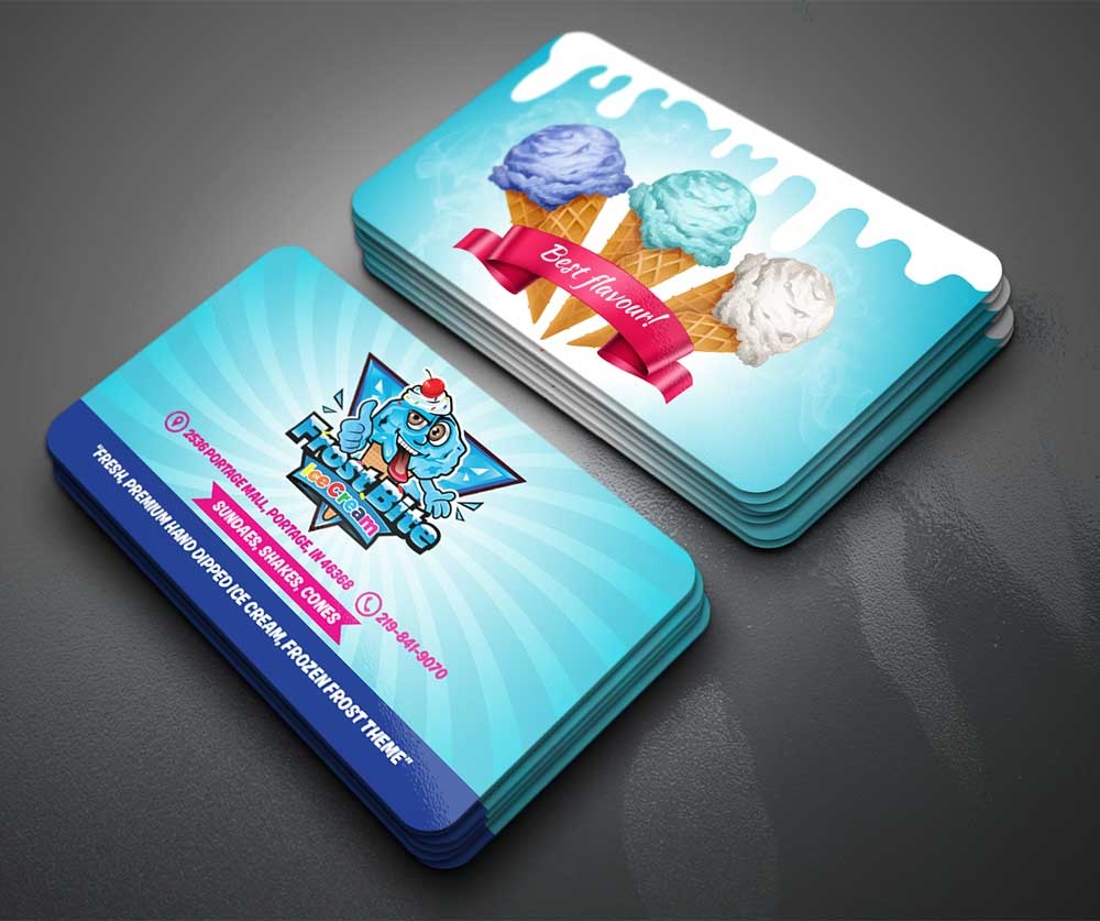 Frostbite Ice Cream logo design by yoecha
