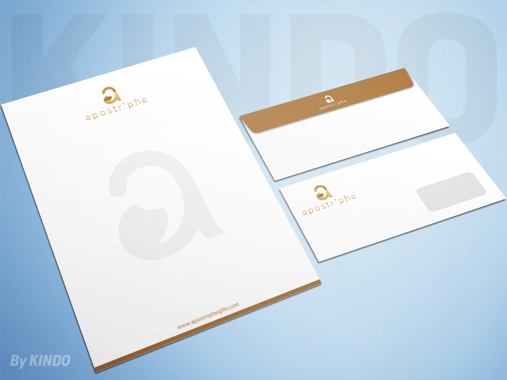 Apostrphe logo design by Kindo