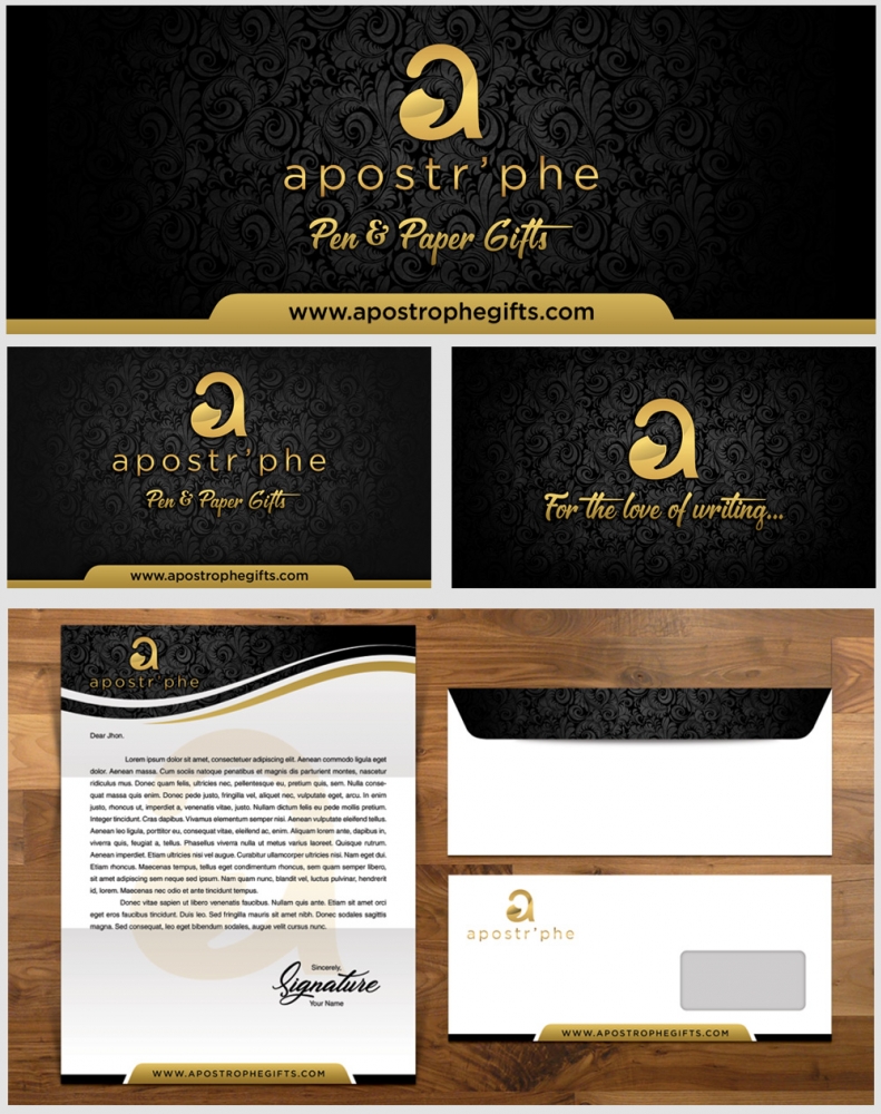 Apostrphe logo design by Realistis