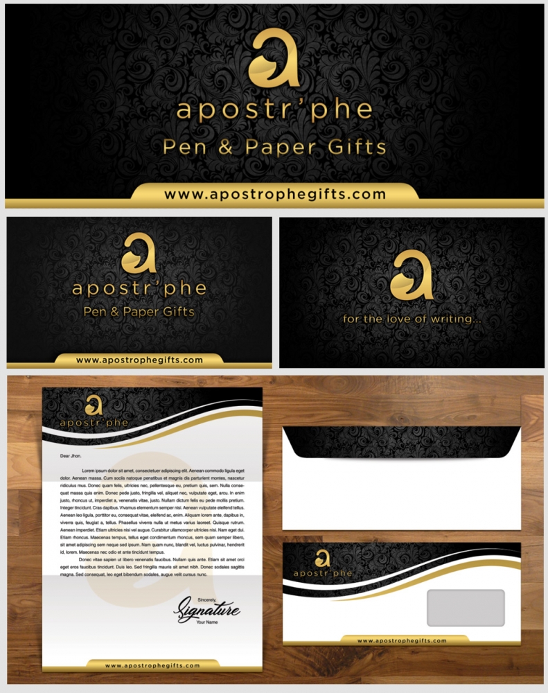 Apostrphe logo design by Realistis