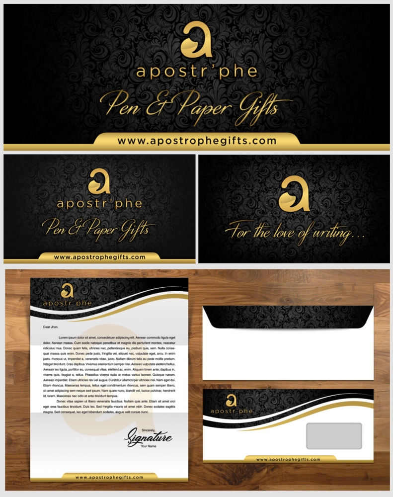 Apostrphe logo design by Realistis